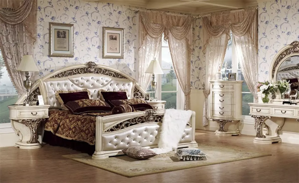 Barokna spavaće sobe to čine sami (fotografija)