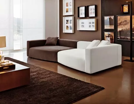 Warna Walap Coklats Coklat dina interior apartemen