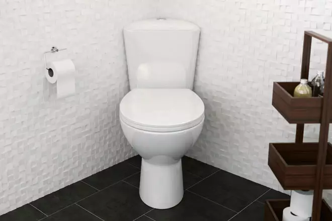 Kompaktes Toilette - eine ideale Lösung für ein kleines Badezimmer