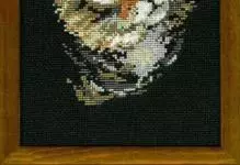 Cross Stitch Cats: British Cats, Tag Sets, Redhead og Black Pictures, Photo Moon Lazy Cat