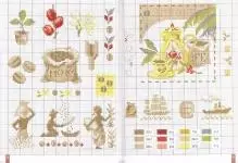 Miniature Cross-Embroidery სქემები: უფასო მცირე სურათები, Teapots ერთად ფოტოები, ჩამოტვირთვა Rosehip ხილი