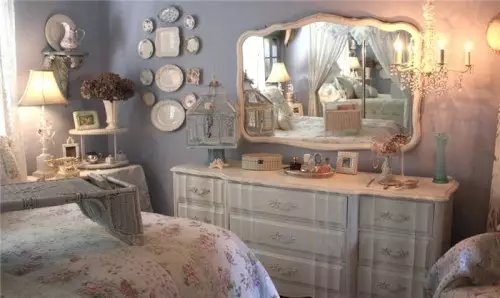 Vintage tarzı yatak odası tasarımı: özellikleri