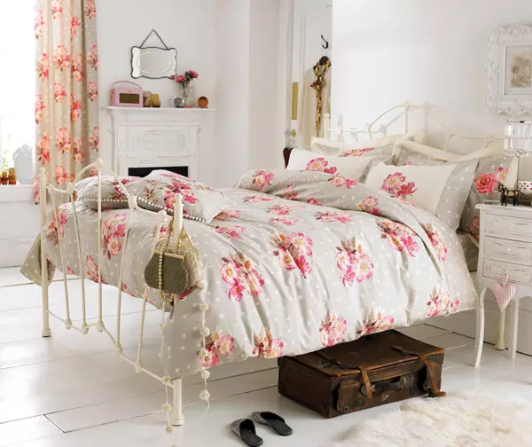 Vintage tarzı yatak odası tasarımı: özellikleri