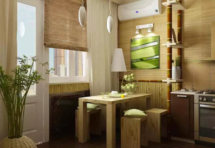 Cortinas de bambú laminadas no interior: todo desde a instalación ata o coidado axeitado