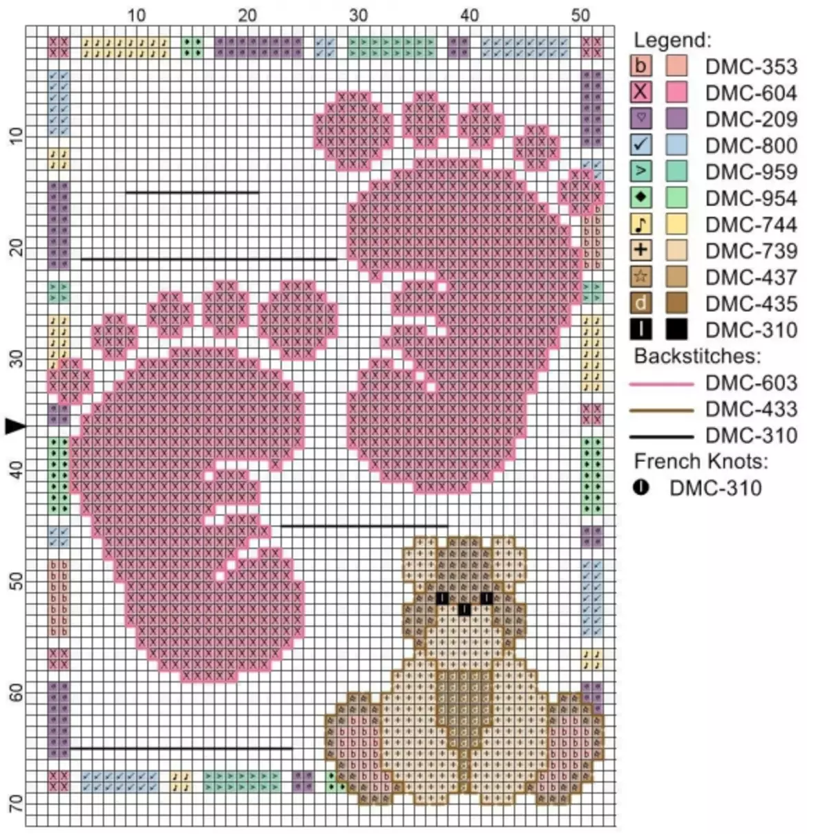 Metric for Girl Broderie Cross Schemes: Pour Boy Enfants, Téléchargement Gratuit, Ensembles sans inscription