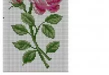 Кросс-тест розалар схемалары: башлап җибәрүчеләр өчен бушлай, вазада ваза, чәчәк бәйләме, сары