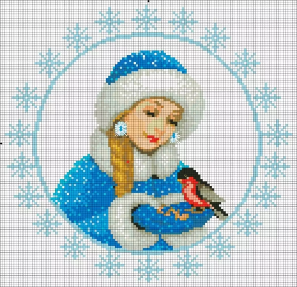 Esquema del Año Nuevo Bordado cruzado: gallo y juguetes, pequeñas miniaturas, botas y motivos, Santa Claus en el árbol de Navidad