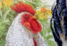 COCK Stitch Cross shema: besplatno preuzimanje, setovi vintage, zlatne piletine, članka i mini grafikona sa Mjesecom