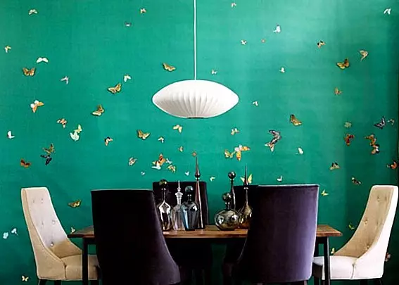 Wallpaper Dravê Dravê Emerald di hundurê malê de