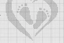 Cross Stitch სქემები შავი და თეთრი: უფასო კონტურის, ჩამოტვირთვა რეგისტრაციის გარეშე, მიყვარს სურათები წყვილი