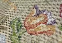 Tapestry in cross-stitch: fabric stroke, large sizes, lever and diagrams for free, Riolis