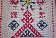 Makos Cross Embroidery Scheme: Libreng Download, Anong dekorasyon pick up, nais para sa pag-ibig