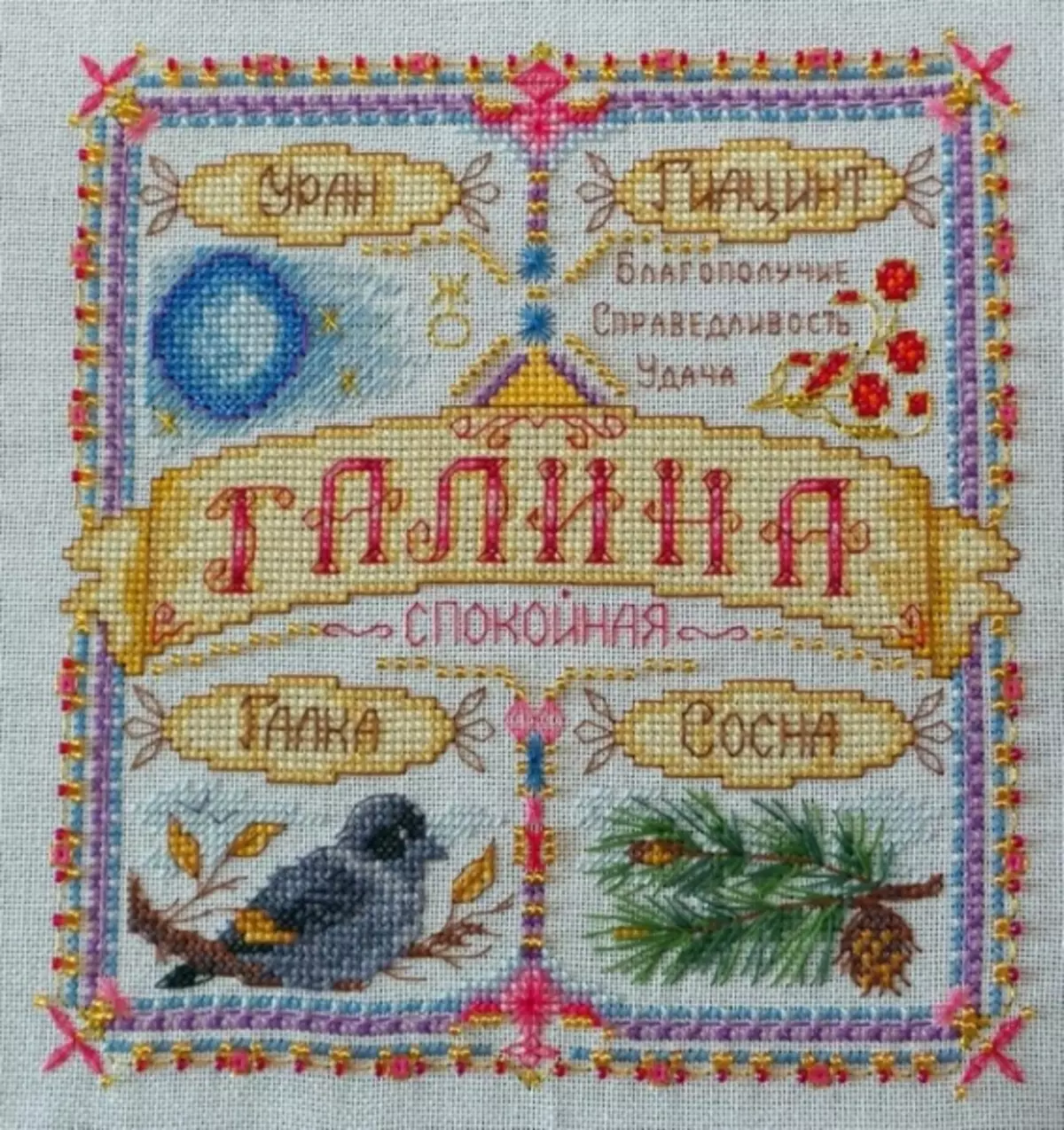 Gublication Embroidery Cross Scheme: للصلاة المنزلية، سبعة لجميع أفراد الأسرة، الاسم مجانا، تحميل للرجال
