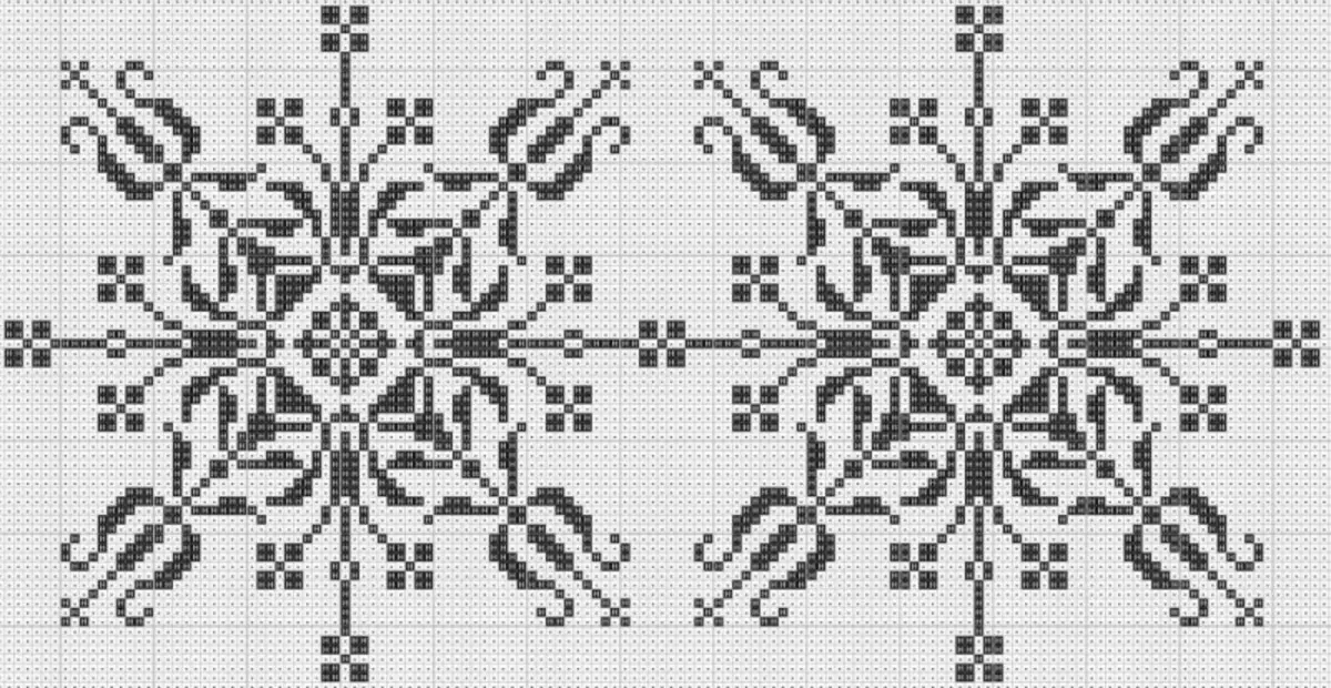 Cross Embroidery Pattern at Ornaments Schemes: Geometric Free, Celtic folk ornaments, black and white