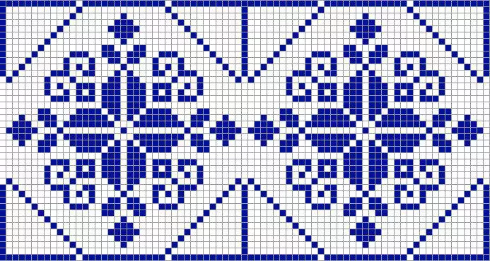 Cross sulaman Pola jeung ornamén schemes: Geometri Free, Celtic Folk ornamén, Hideung Putih