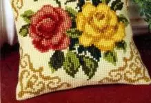 Imicamelo e-Cross-Embroidery: Ama-DIY Kits, amaphethini weVervako namaRiolis, umhlobiso we-Pillowcase Sofa, usayizi