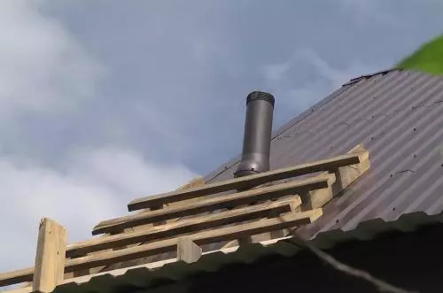 Zaključek kanalizacije na strehi