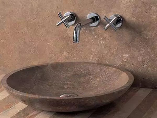 Closca de pedra natural per al bany