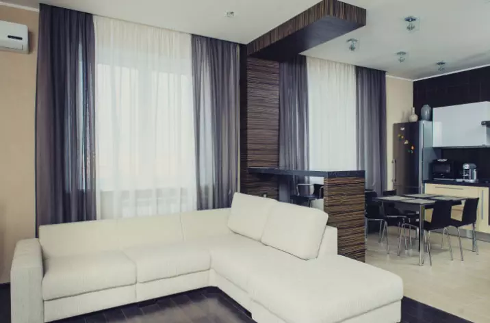 Idei pentru un mic apartament studio - ce perdele cresc spațiul