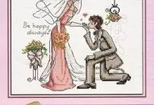 刺繍入りの結婚指標の計画：結婚式とテーマ、無料ダウンロード、ポストカードとの日