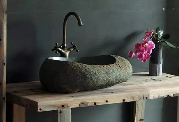 Fregadero de piedra de baño