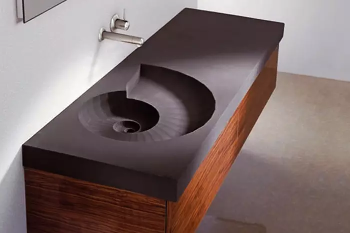 Artefarita ŝtona sink por banĉambro