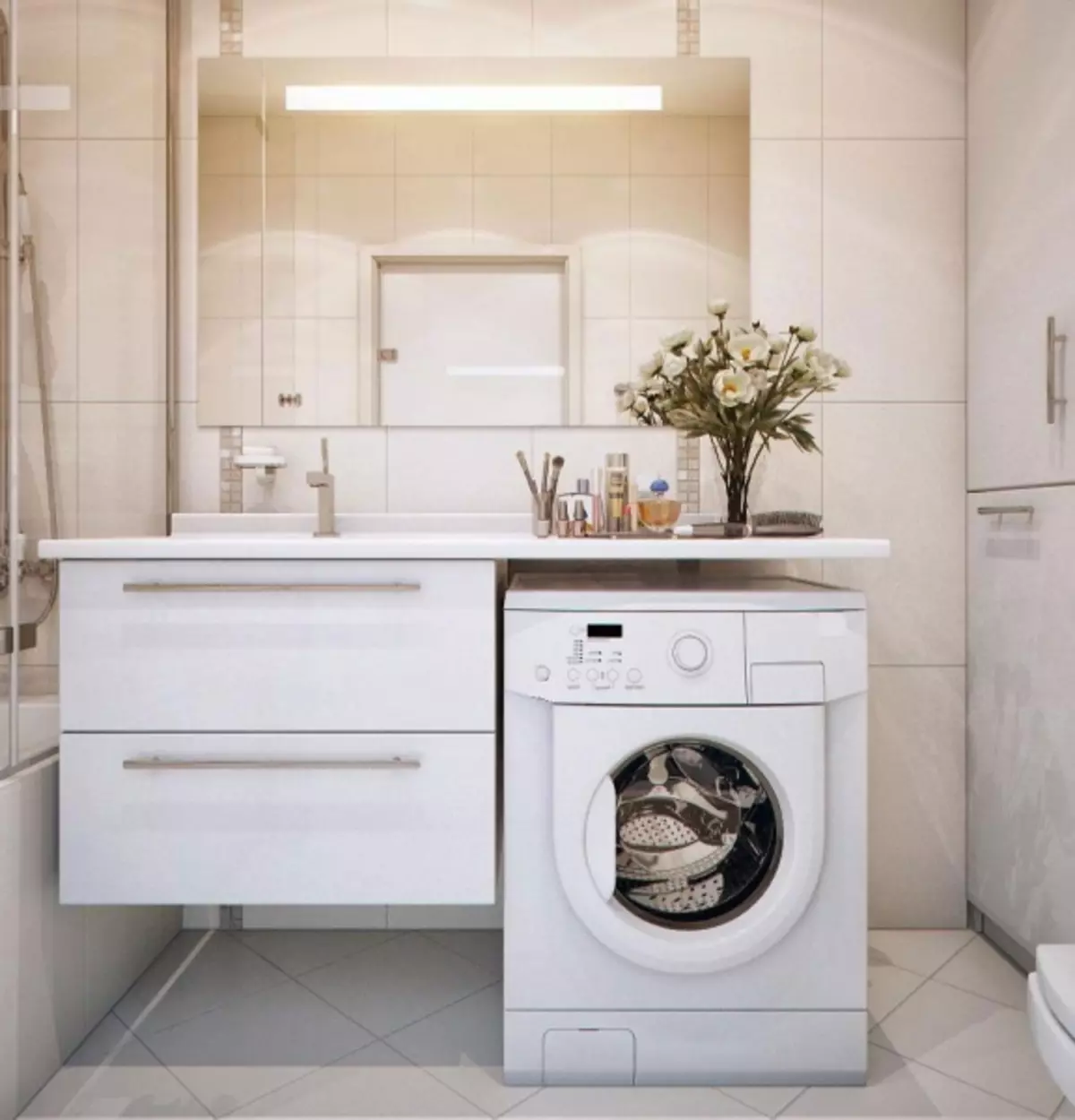 Vask over vaskemaskinen: valget og funksjonene i installasjonen