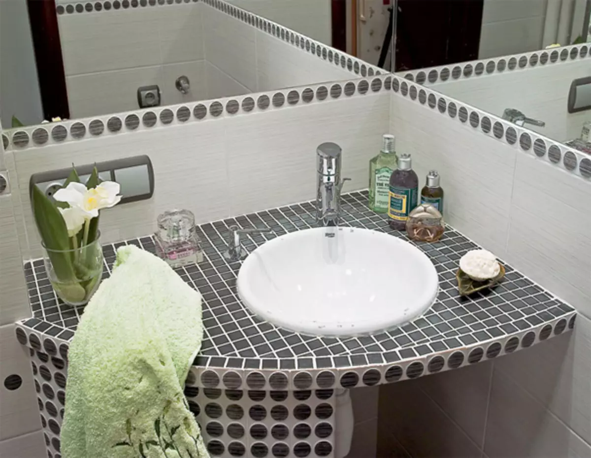 столешница для ванной комнаты под раковину из гипсокартона своими руками