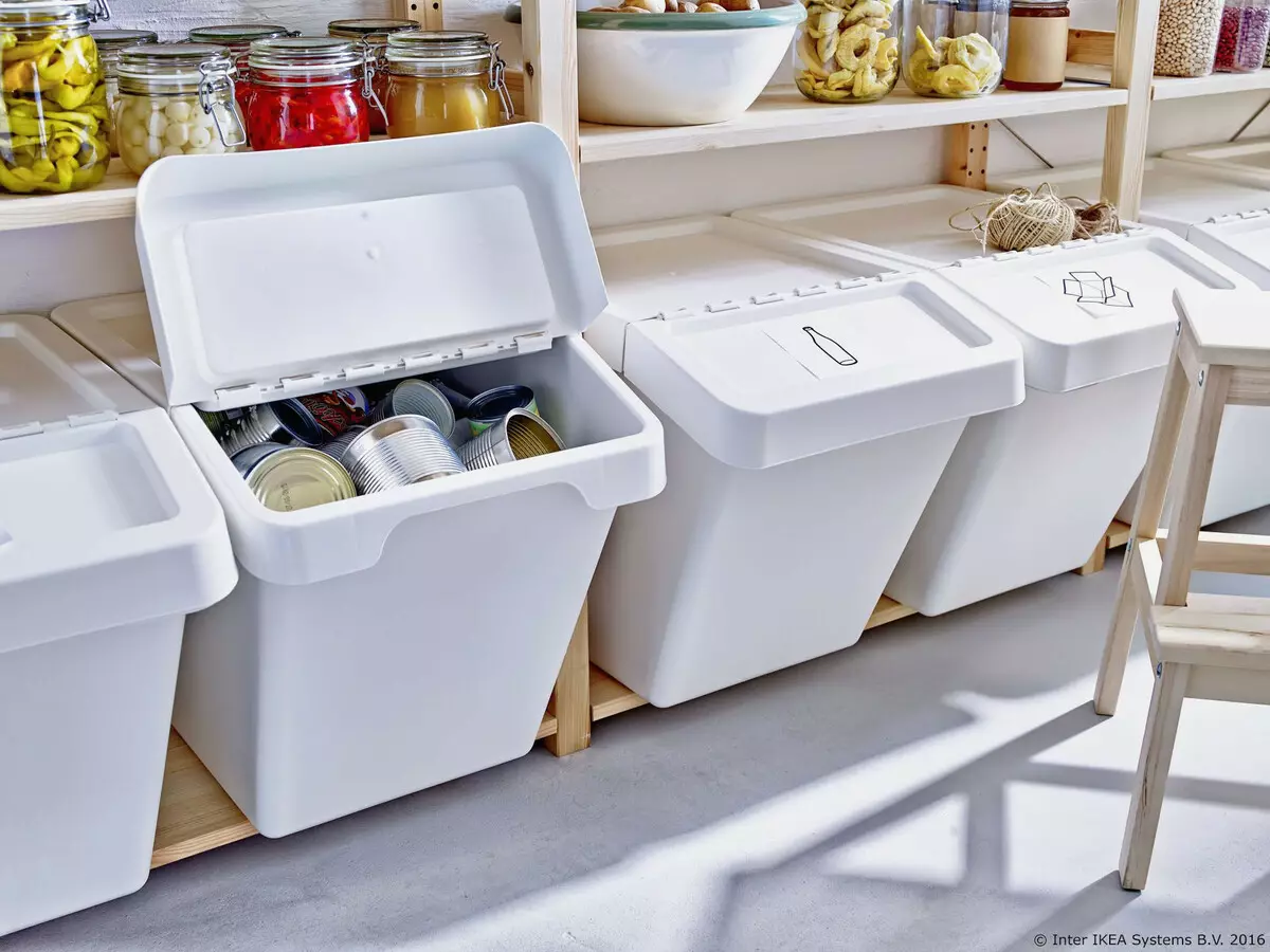Cik skaista organizēt atsevišķu atkritumu savākšanu savā virtuvē?