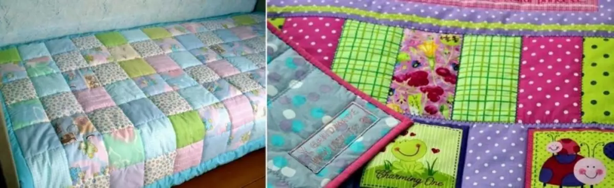 Patchwork covered with their own hands for beginners: Patchwork master class, style schemes, how to sew, photo, baby bedspread on bed from squares, video instructions