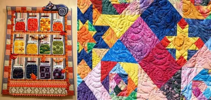 Mosaico patchwork: patchwork con le tue mani, immagini su carta, tazza di programma, cosa va bene, galleria fotografica, istruzione video