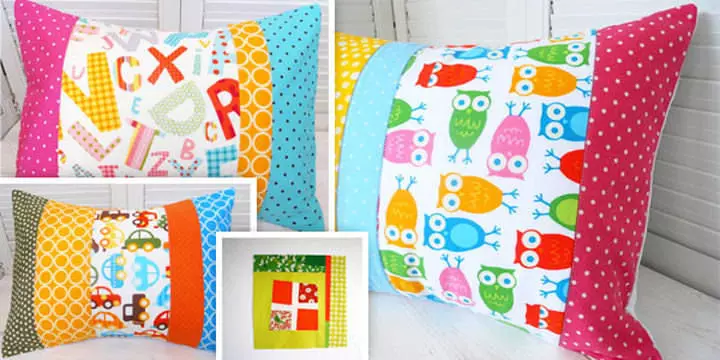 Patchwork Pillows: Miksĉifona Ekipaĵo, Skemo-Skemo, Foto, Patchwork-stilo kun viaj propraj manoj, ideoj de kuseno, ornamaj sofo-kusenoj, filmetoj