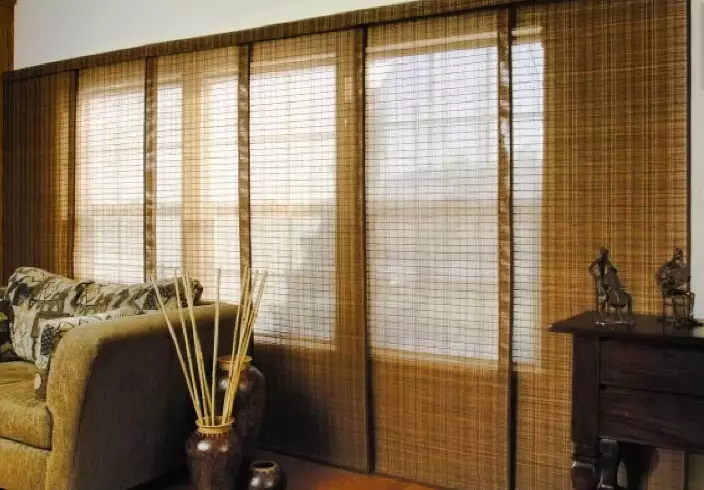 Curtain design windows with a balcony door: you will learn all the secrets