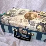 Suitcase ya mapambo - ufungaji kwa zawadi au kitu cha ubunifu na mikono yako mwenyewe | Picha +58