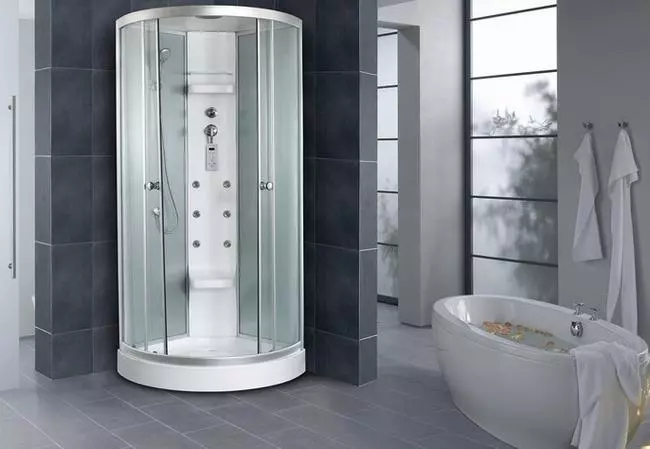 Cabine de douche avec hydromassage