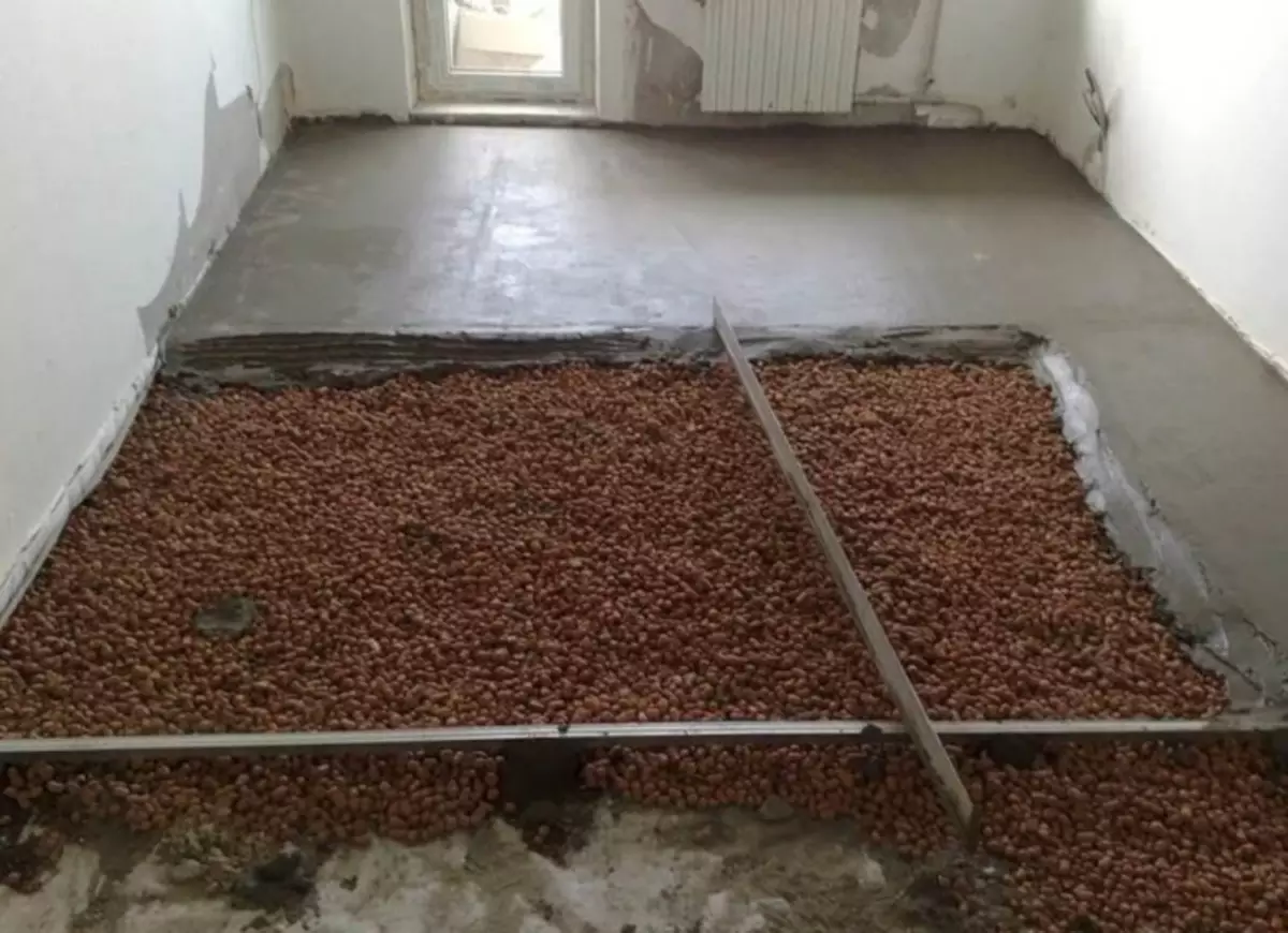 Paviment de sòls amb argila: tecnologia d'alineació, quina facció és millor a l'apartament, un formigó de ceramzita