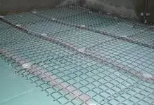 Арматураланган тор: Була-клетка күчөтүү, бетон пол жылуу, базаны толтуруу, пластик жана металл