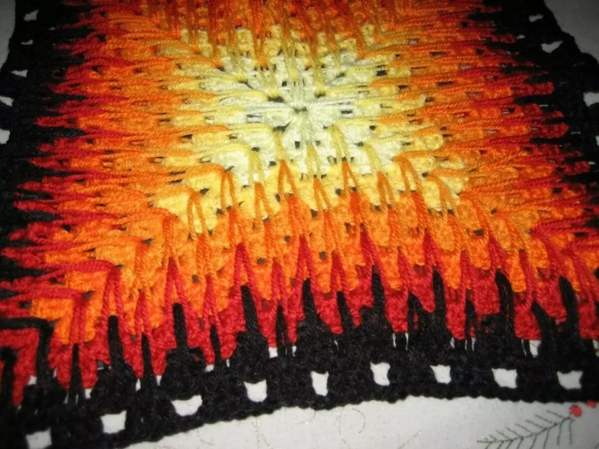 Babushkin Square dalam Bahasa Sepanyol Crochet