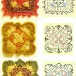 Como amarrar un Crochet Babushkin Square: esquemas simples para Needner Needlewomen
