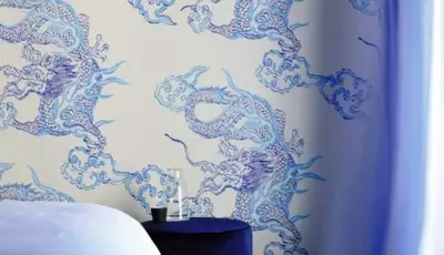 Wallpapers stil japonez në muret e dhomës