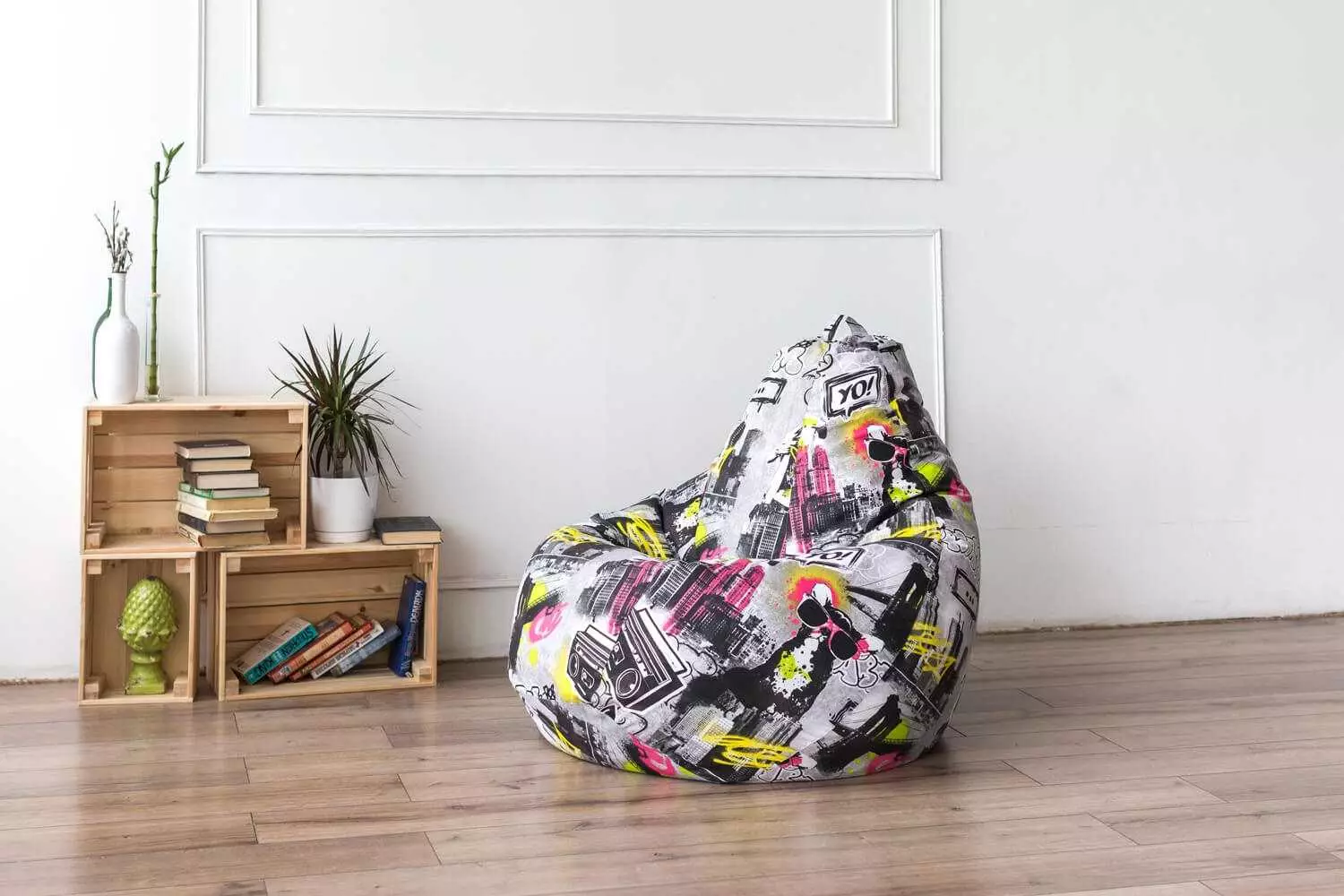Mobilier sans cadre: sac à chaise en design d'intérieur