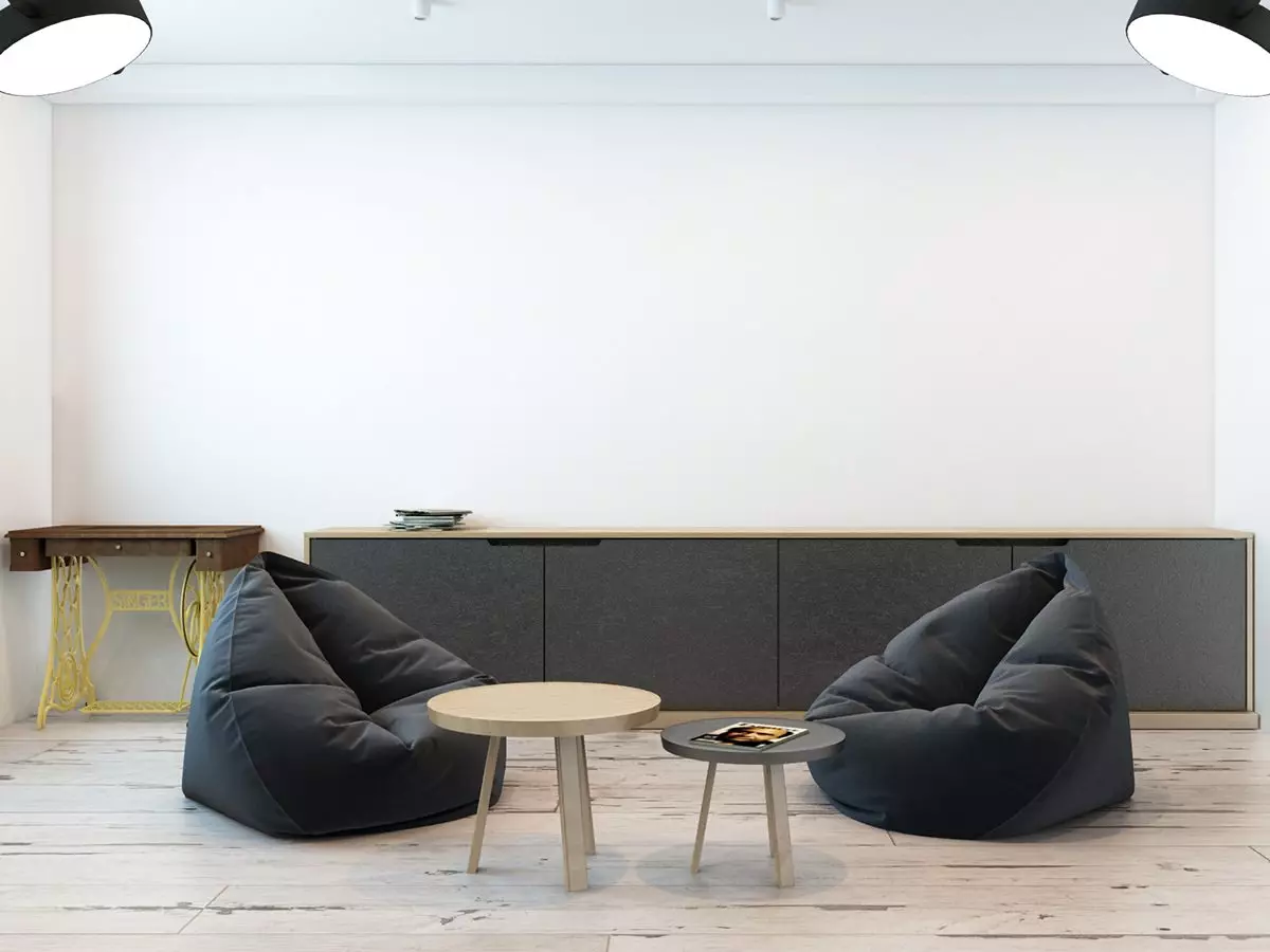 Frameloze meubels: stoeltas in interieurontwerp