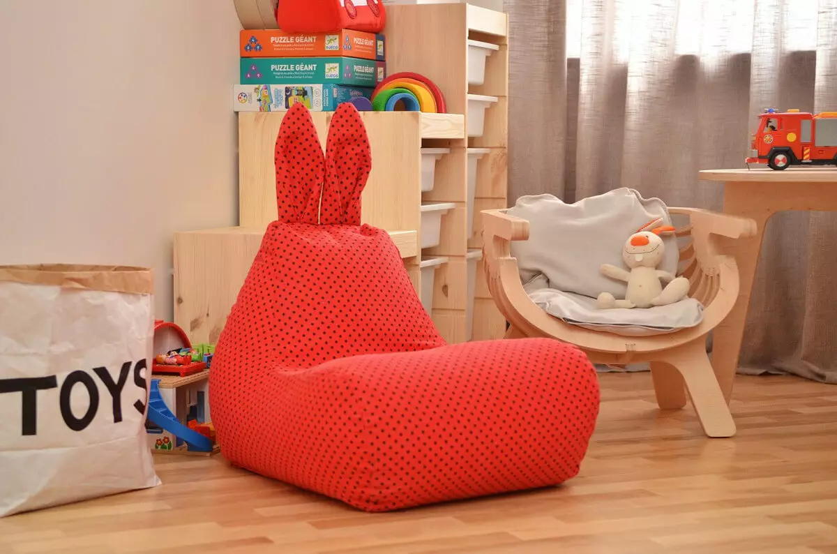 เฟอร์นิเจอร์ Frameless: ถุงเก้าอี้ในการออกแบบตกแต่งภายใน