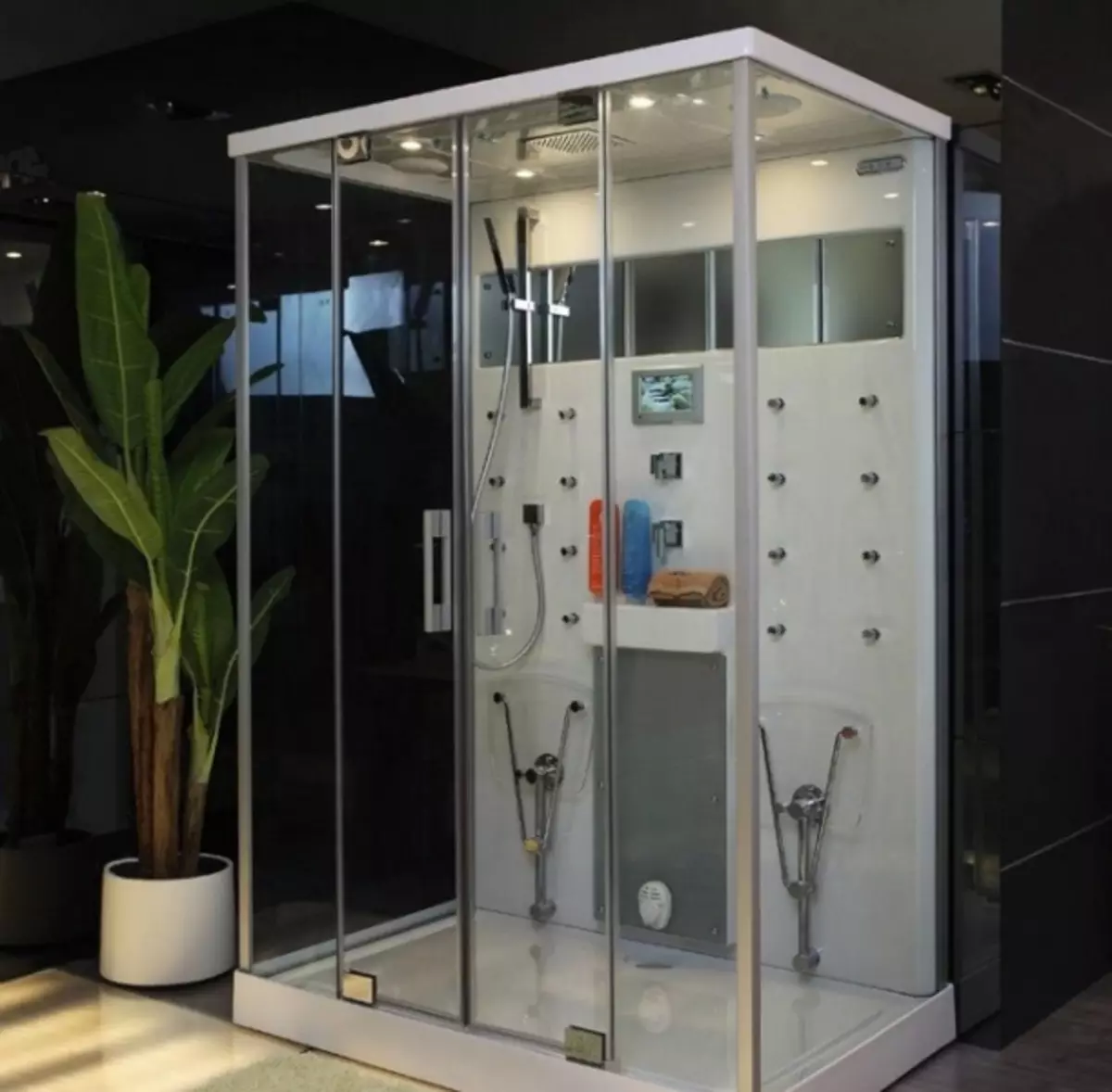 Sizes of shower cabins - options for selection