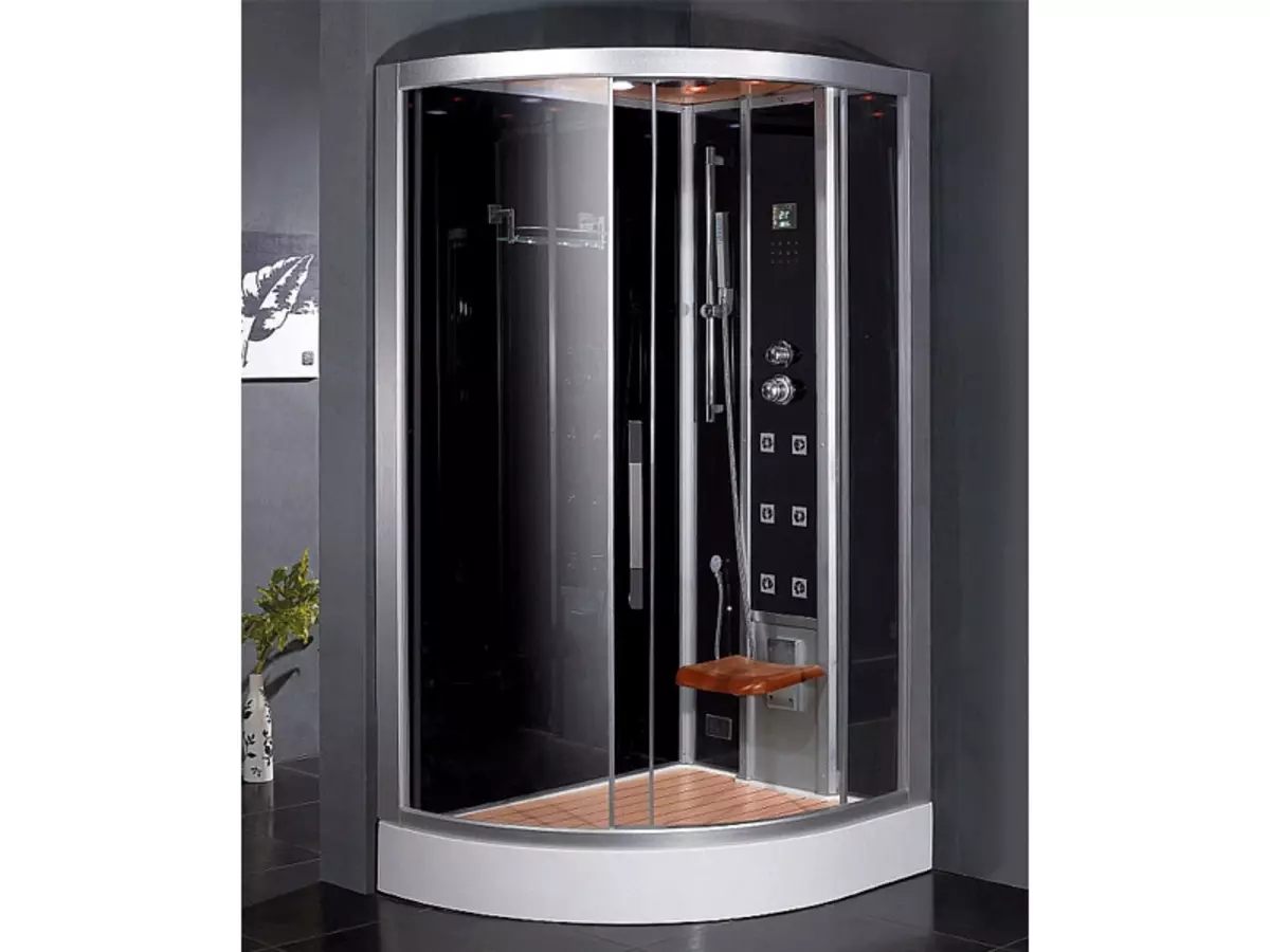 Sizes of shower cabins - options for selection