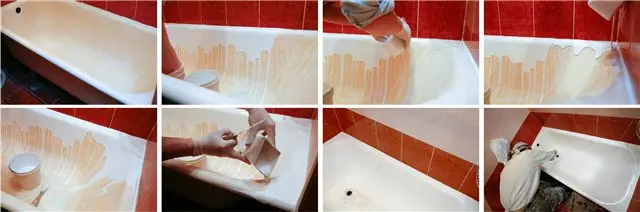 مائع ایککریل کے ساتھ غسل کی کوٹنگ: اپنے ہاتھوں سے غسل کو بحال کریں