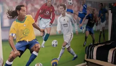 Wall Mural Sports Tema: Football at iba pa
