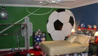 Wall Mural Sports Tema: fuotbal en oaren