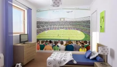 Tema sa Mural Mural Sports: Football ug uban pa