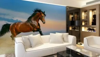 馬と壁の壁画